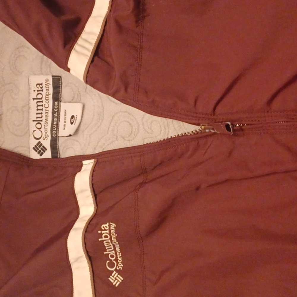 Columbia rain jacket with warm interior